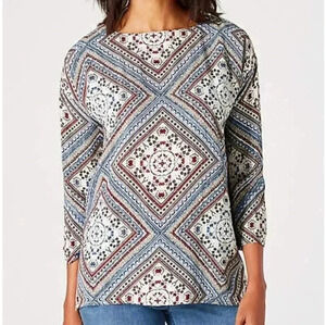 J. Jill Relaxed Button Back Top